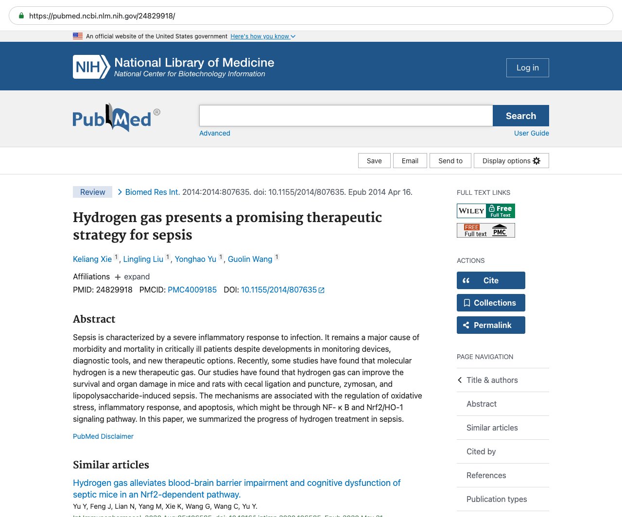 Screenshot — PubMed 24829918