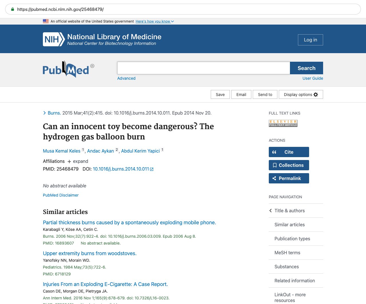 Screenshot — PubMed 25468479
