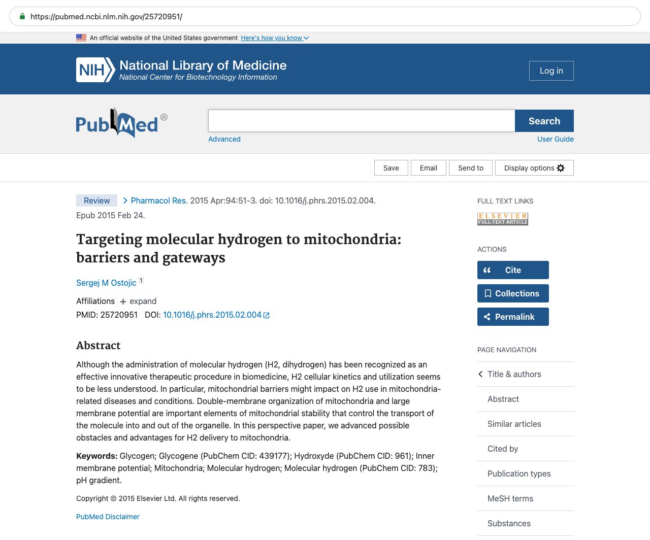 Screenshot — PubMed 25720951