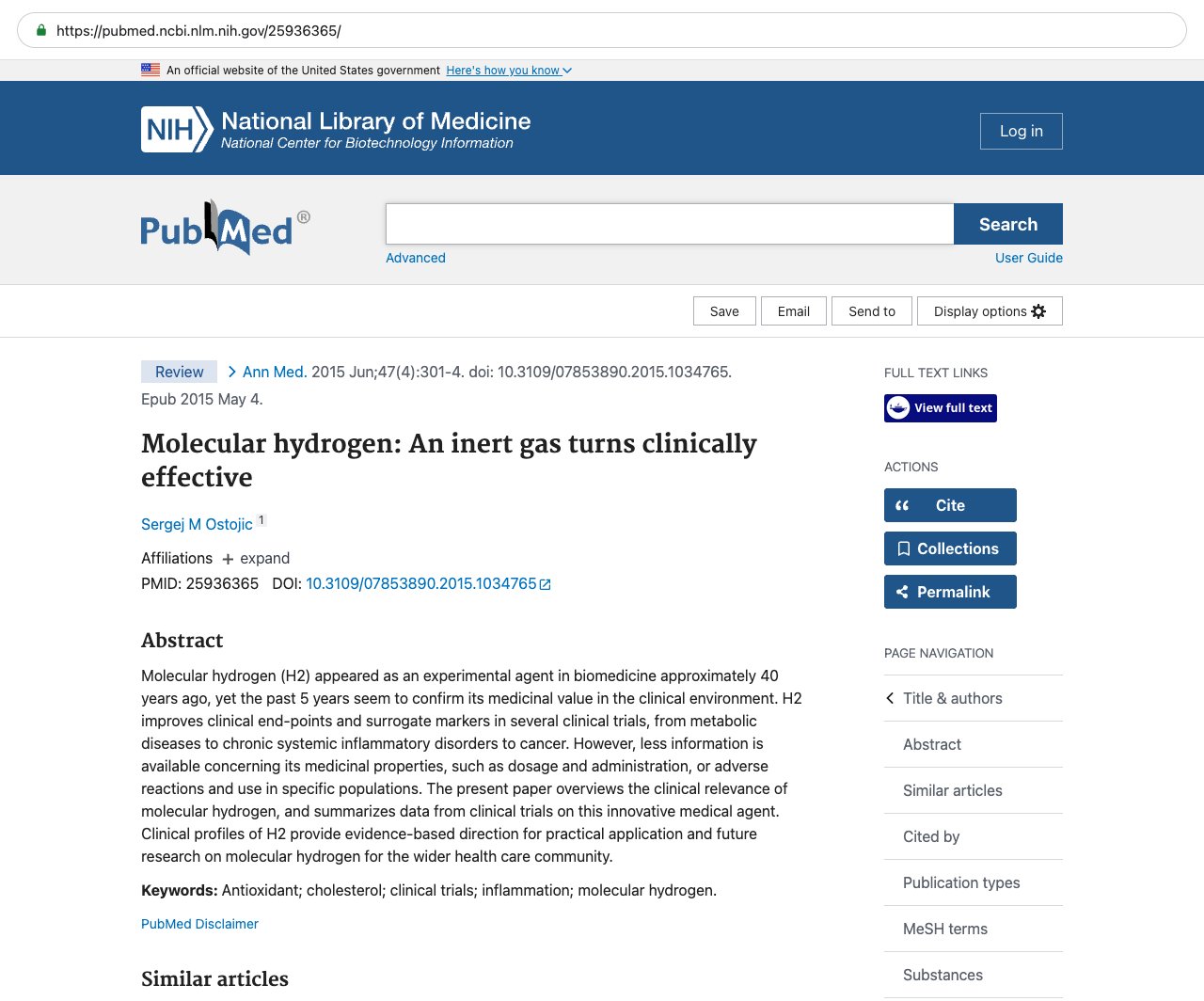 Screenshot — PubMed 25936365
