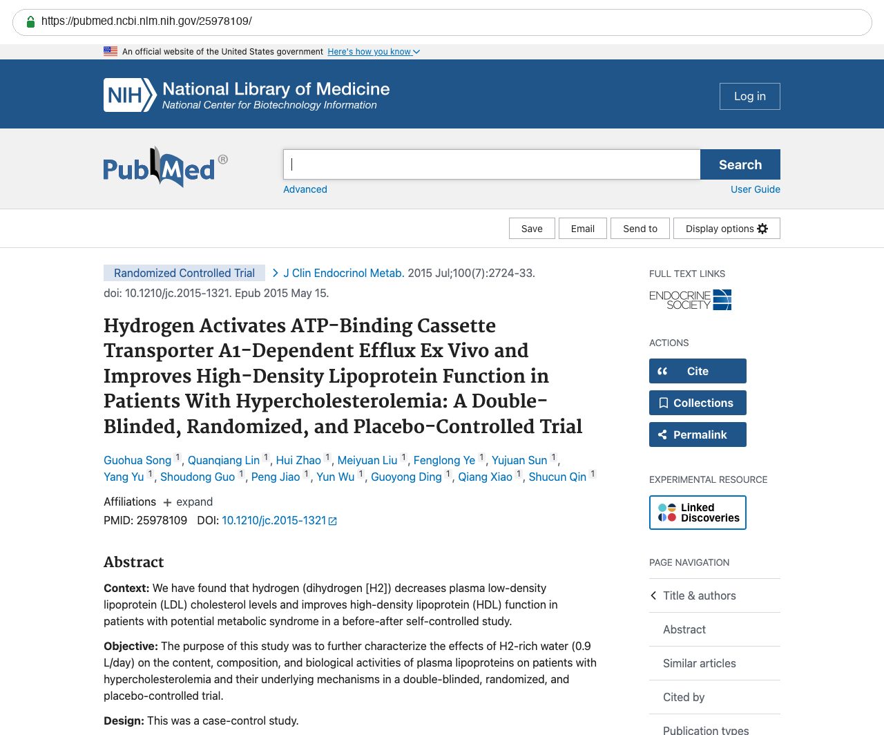 Screenshot — PubMed 25978109