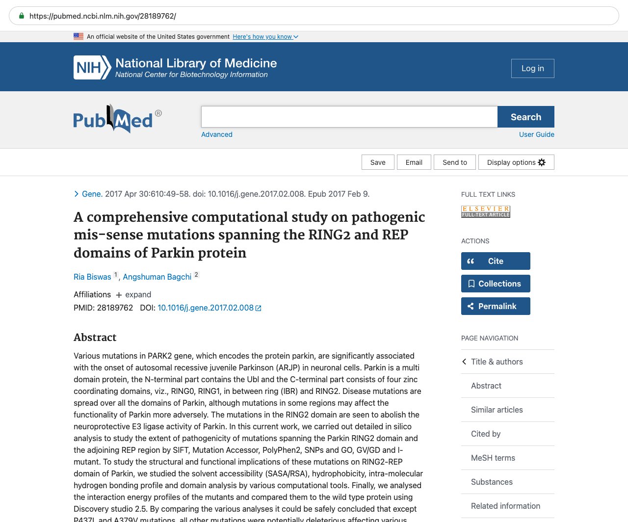 Screenshot — PubMed 28189762