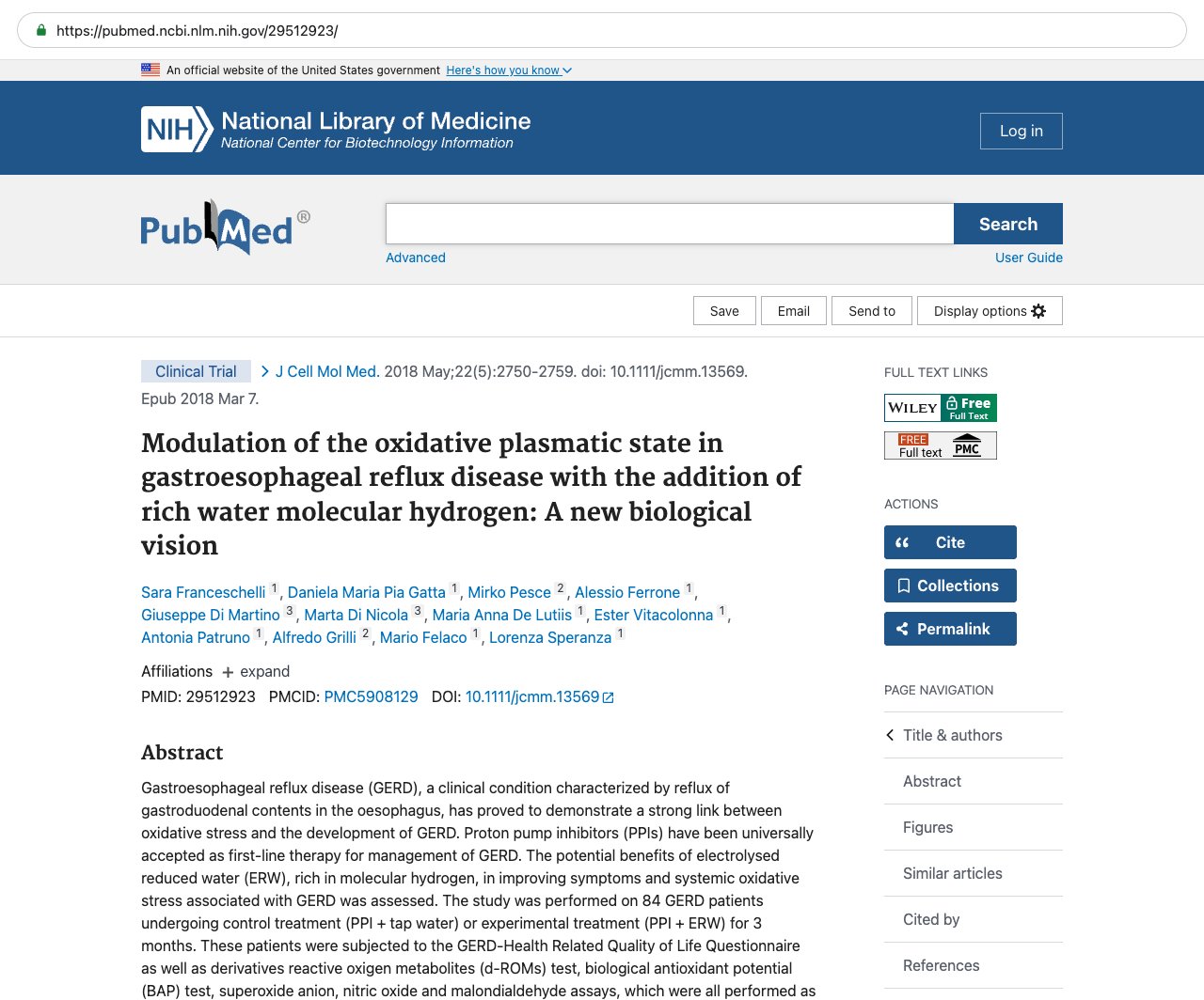 Screenshot — PubMed 29512923
