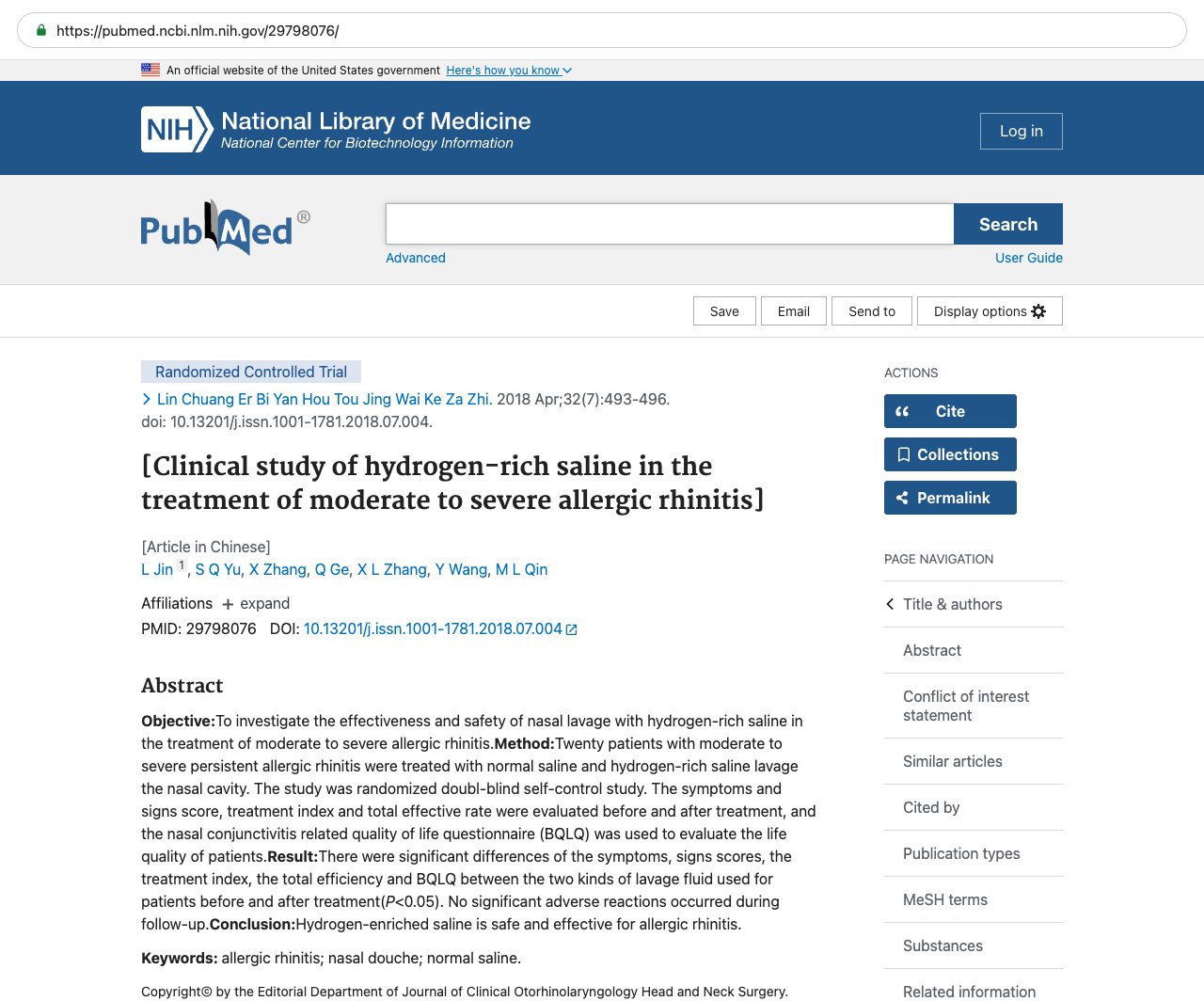 Screenshot — PubMed 29798076