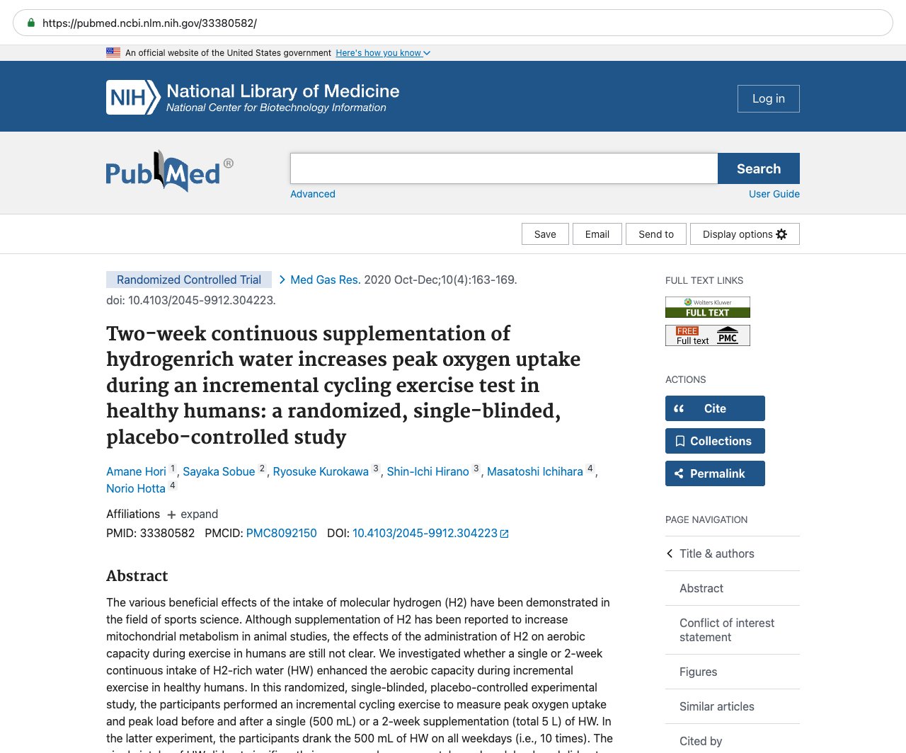 Screenshot — PubMed 33380582