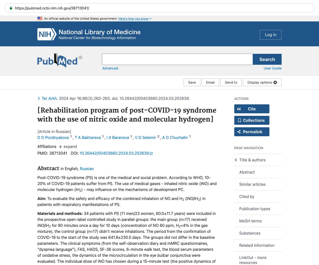 Screenshot — PubMed 38713041