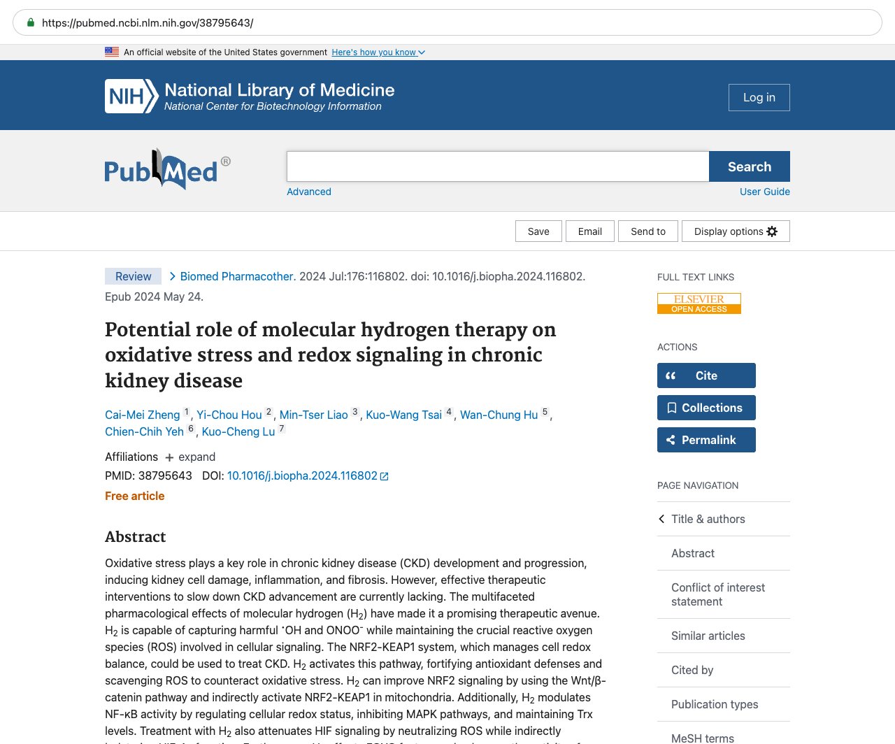 Screenshot — PubMed 38795643