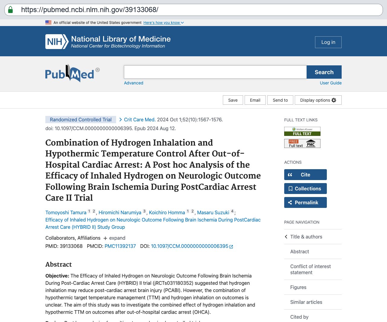 Screenshot — PubMed 39133068