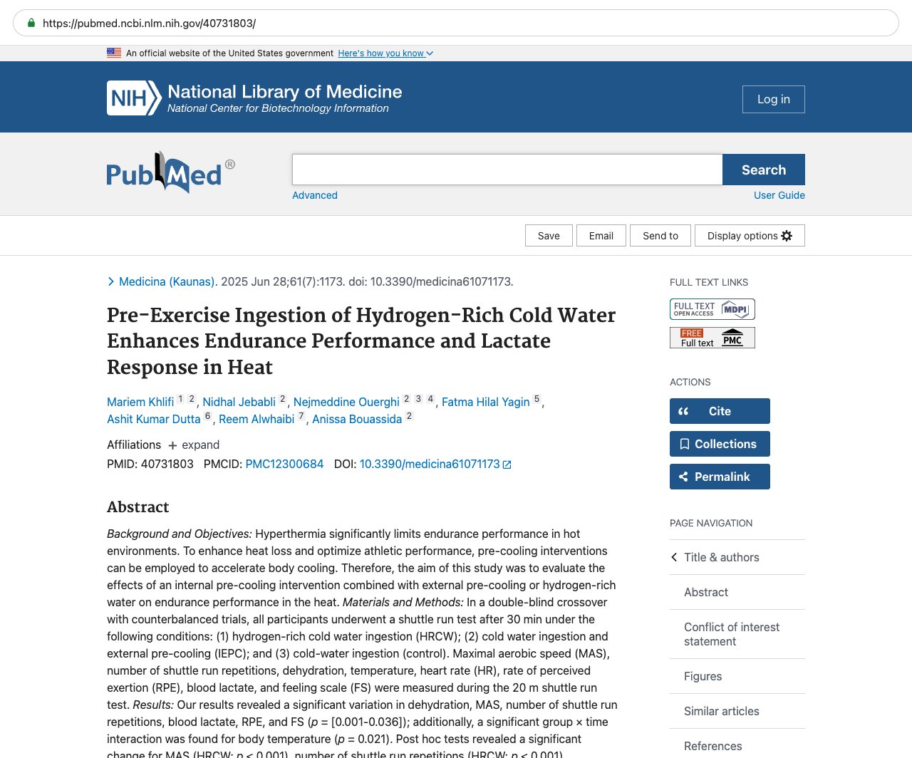 Screenshot — PubMed 40731803