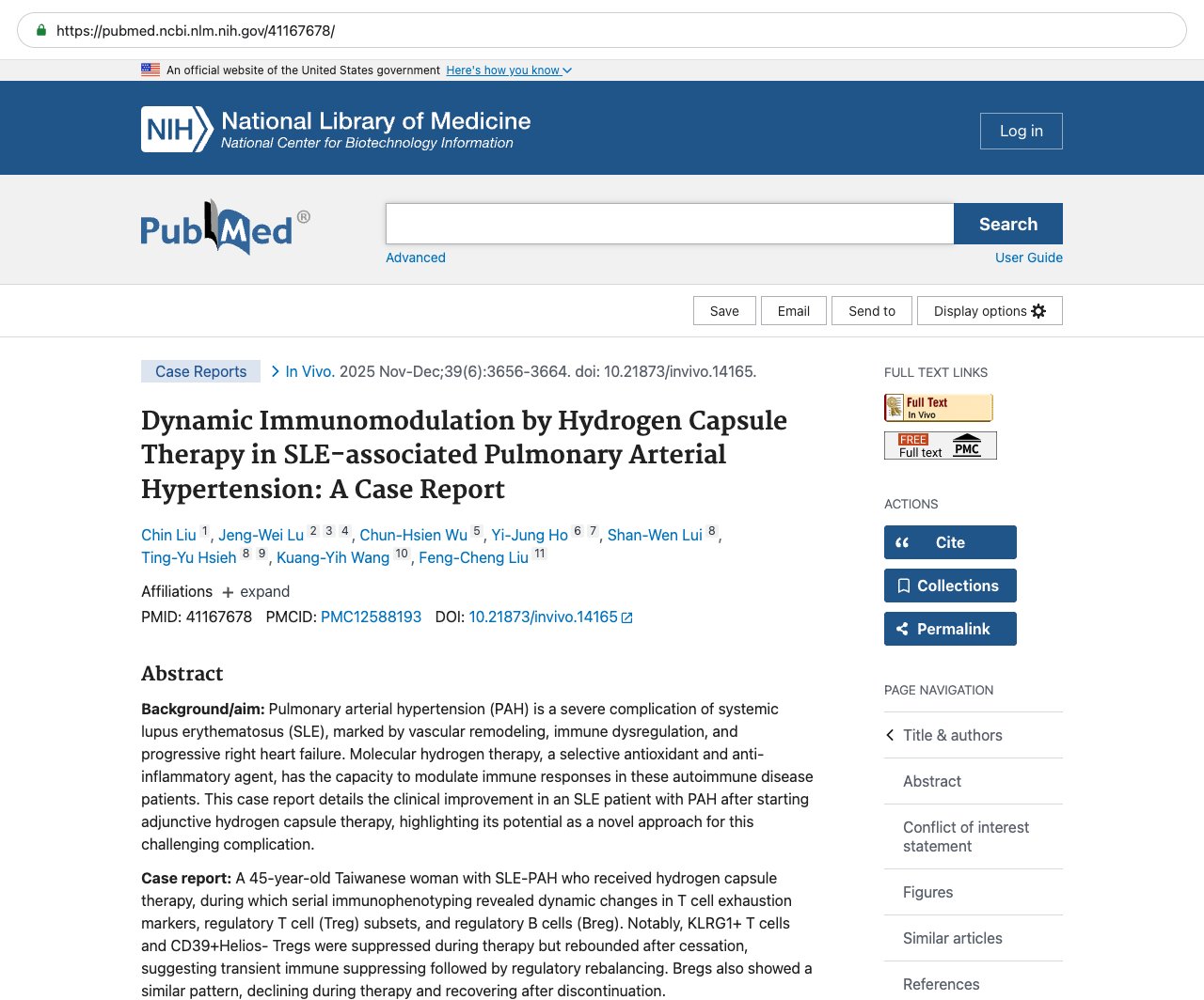 Screenshot — PubMed 41167678