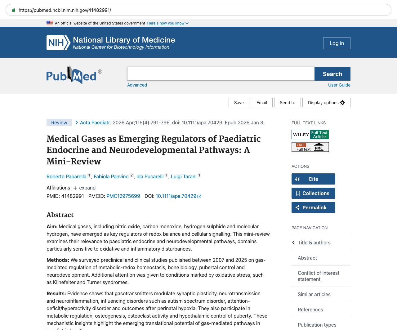 Screenshot — PubMed 41482991