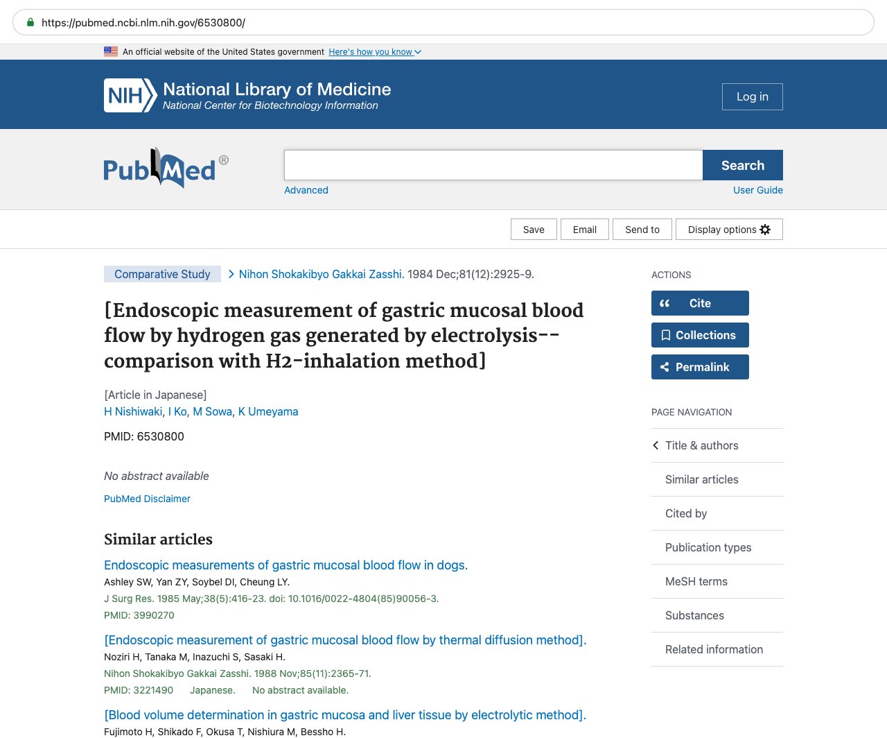 Screenshot — PubMed 6530800